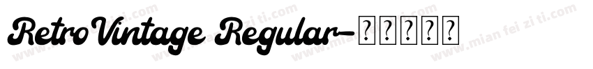 RetroVintage Regular字体转换